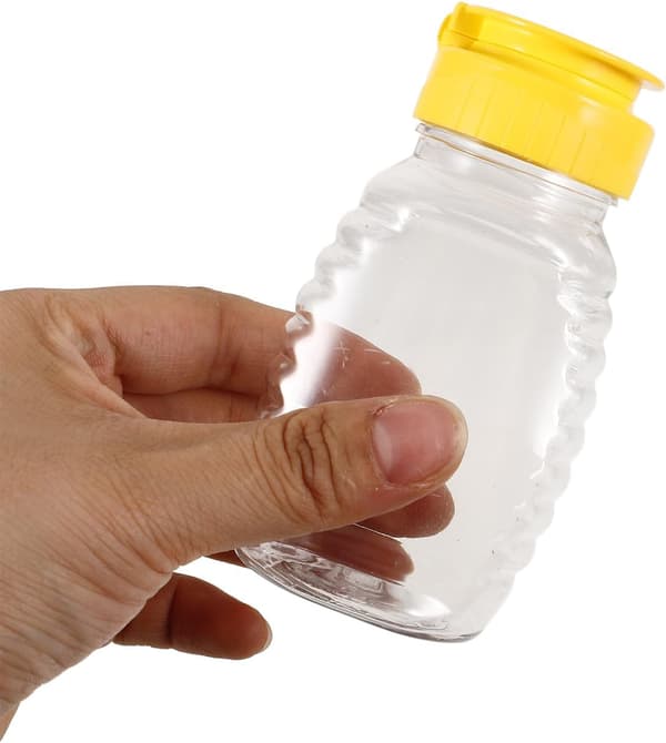2 st honungsflaska salladssåsflaskor 105 ml plast läckagesäker bekväm dosering