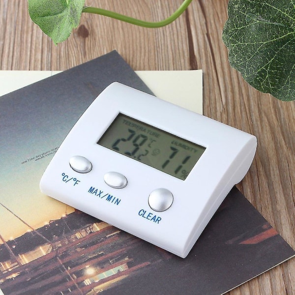 LCD digitalt termometer Hygrometer Fuktighetstemperatur
