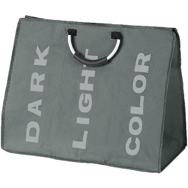 Tre rums vaskepose med stor kapacitet Dark gray