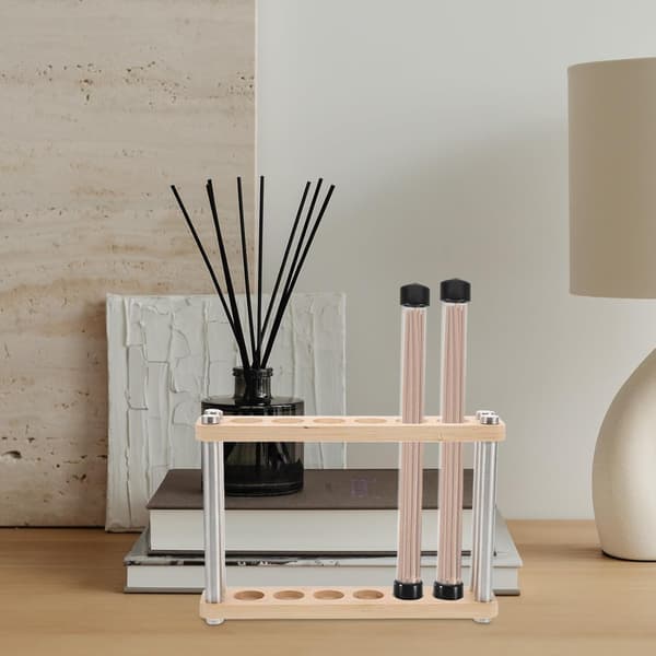Beige Bambu Rökelsehållare Askfångare Multifunktionell Design Robust Enkel Elegant Displayställ