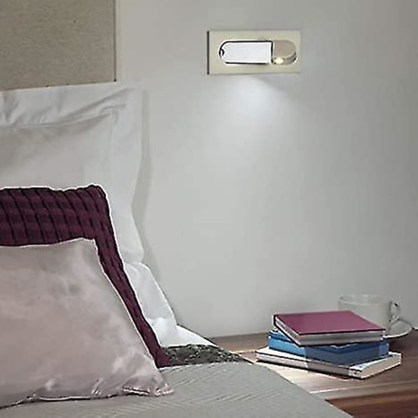 Sovesalgs Indbygget LED Vægskinne Bedside Læsning