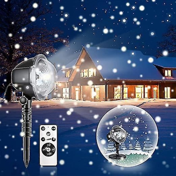 Joulun lumiprojektori LED-kohdevalo ulkokäyttöön sisätiloissa