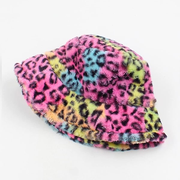 Furry Bucket Hat Fluffig Vintervärmare Fiskarehatt För Kvinnor
