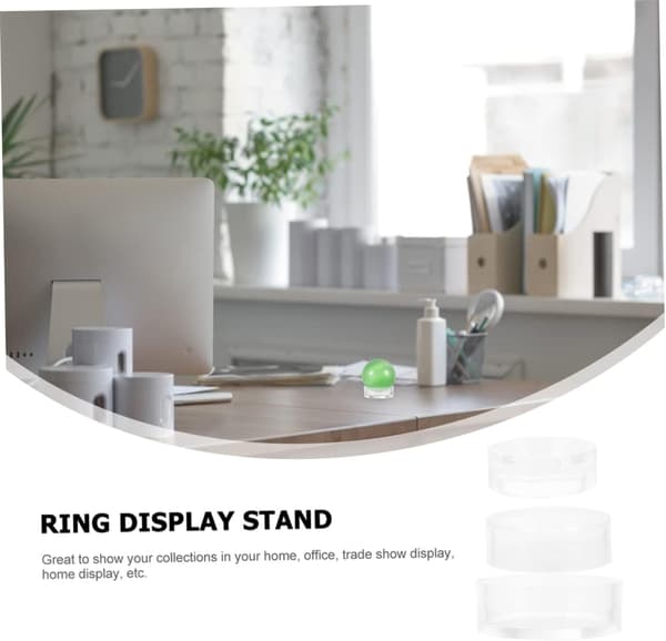 16 sett akryl ring display stativ ball display hylle for softball smykker stativ holder for baseball kuler klinkekuler