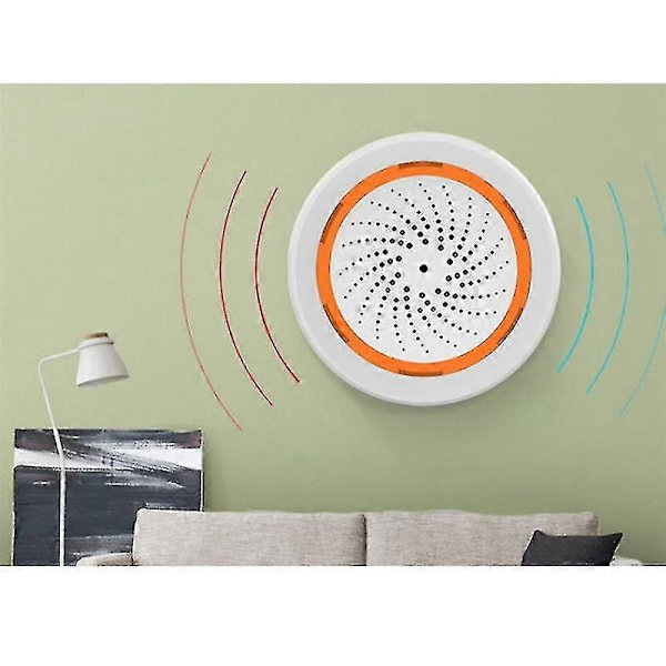 ZigBee NEO 90DB Ljud- och Ljussensor Tuya Smart Life Inbyggd Sirenlarmsensor