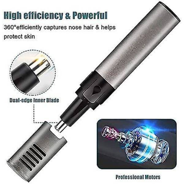 Ammattimainen korva- ja nenäkarvatrimmeri, USB-ladattava