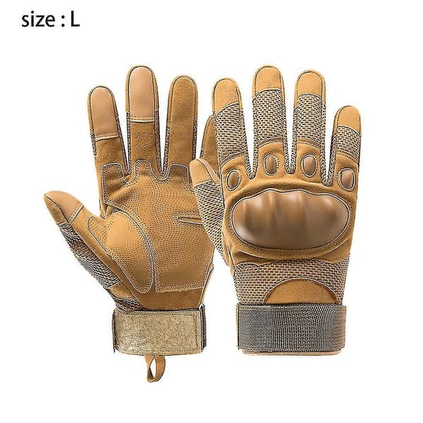 Säkerhetshandskar med full handskydd, skärskydd (2-pack, brun)
