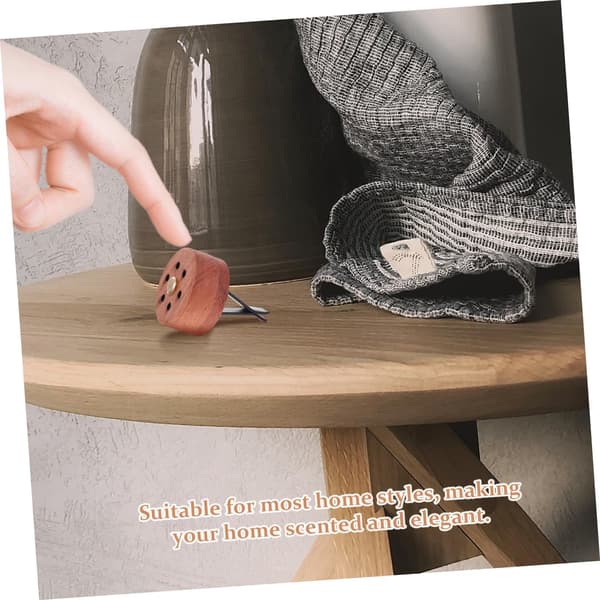Skrivebordsrøgelsesdiffuser Bil Aromaterapi Træ Parfume Ornament Æterisk Olie Diffuser