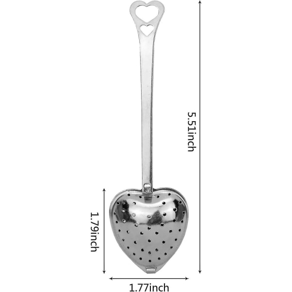 Teekugle Si-Infuser, 304 Rustfrit Stål Mesh Ske til Løse Urteteer