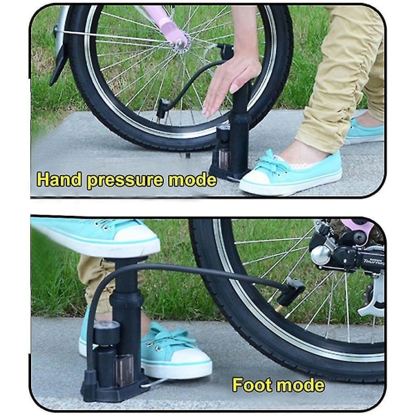 Høytrykksfotaktivert sykkelpumpe oppblåsbart barometer