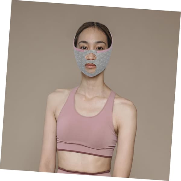 Ansiktsformande mask V-linje lyftande haklyft dubbelhaksreducering elastisk andningsbar
