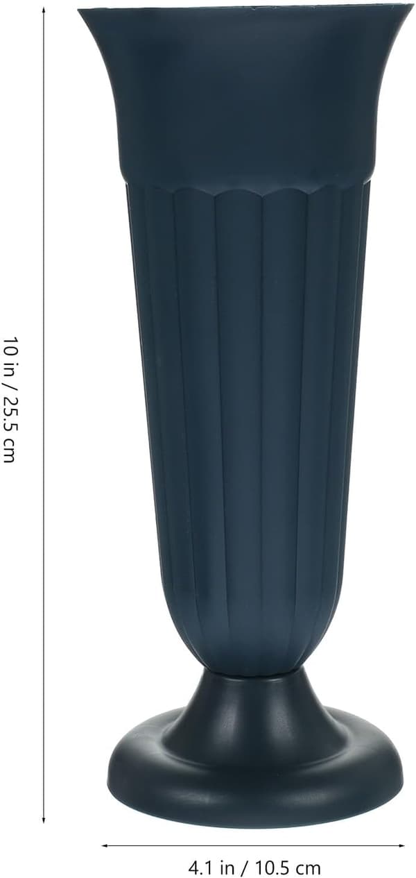 Minnesmerke med design romersk materiale søyle Pp elegant solid vase urne planter marineblå farge