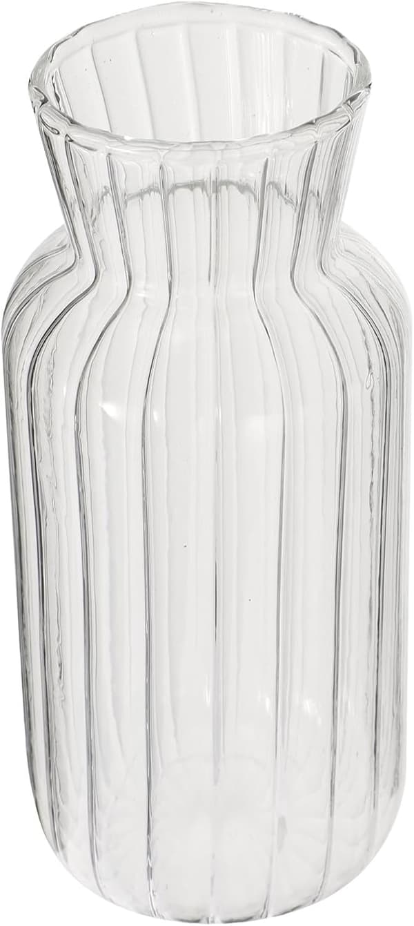 Randig glasvas Bröllopsvas Enkel stil Glas Dekorativ blomhållare