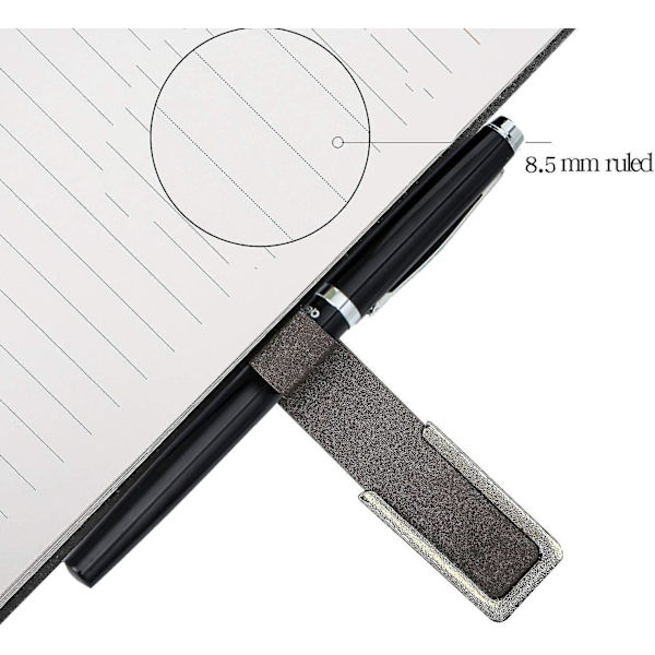 Linerede Hardback Executive Notesbøger/Linjerede Journal Notesbog, Læder, med Penholder