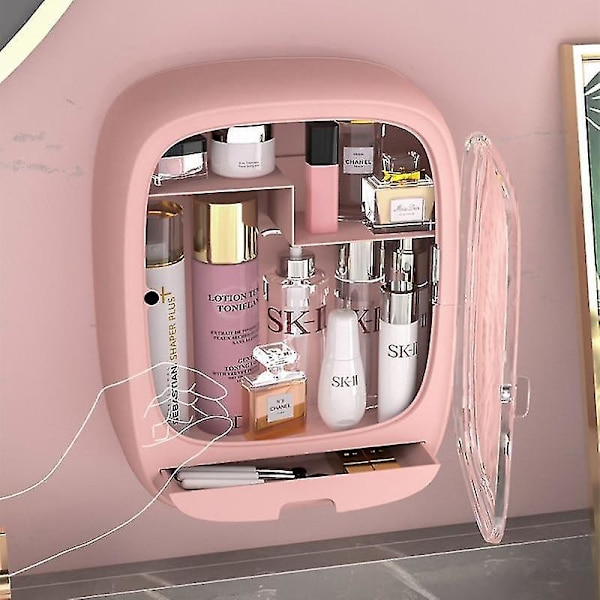 Vægmonteret Kosmetik Opbevaringsboks Skuffe Makeup Organizer