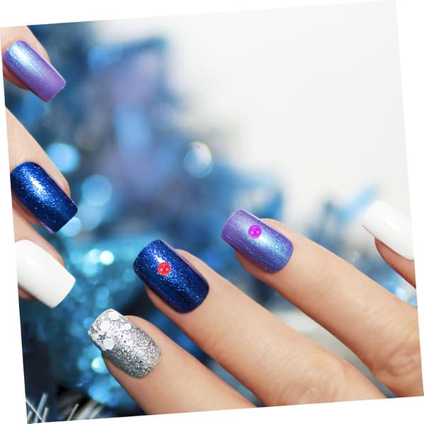 Simuleret neglepynt-sæt Halvrundt håndværk til neglekunst Alsidigt manicuretilbehør