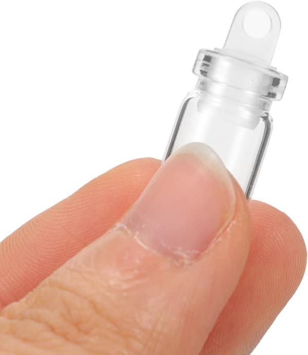 Mini glasönskeflaskor Små glasflaskor 10 st med korkar, små förseglingsflaskor