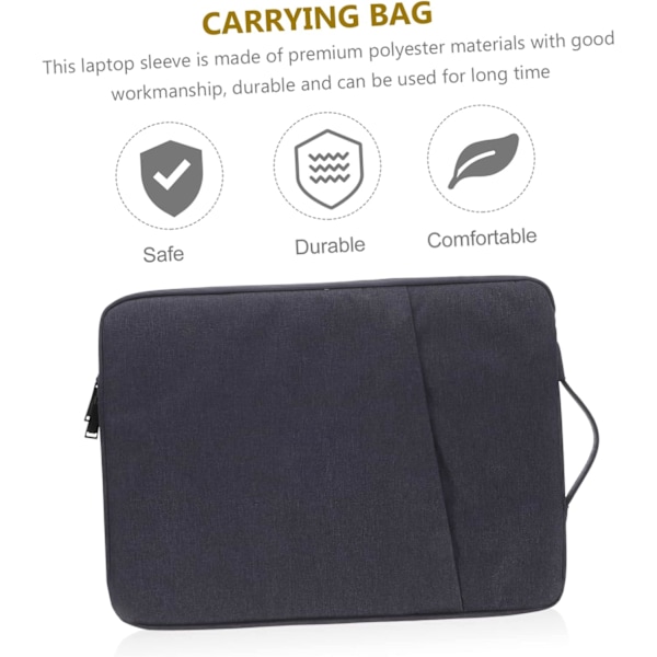 Laptopväska i polyester Tablet Fodral Sleeve Tum Laptop Bärväska Affärsrese Ryggsäck