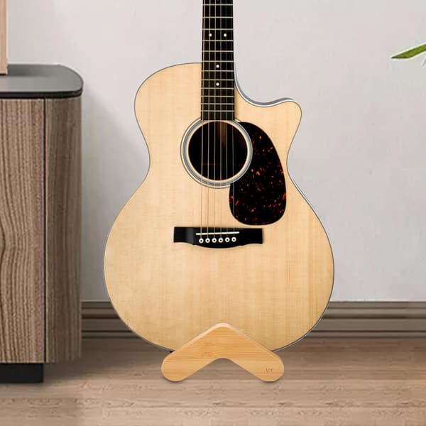 Bärbart gitarrstöd i trä för folkgitarr med stabilt stöd