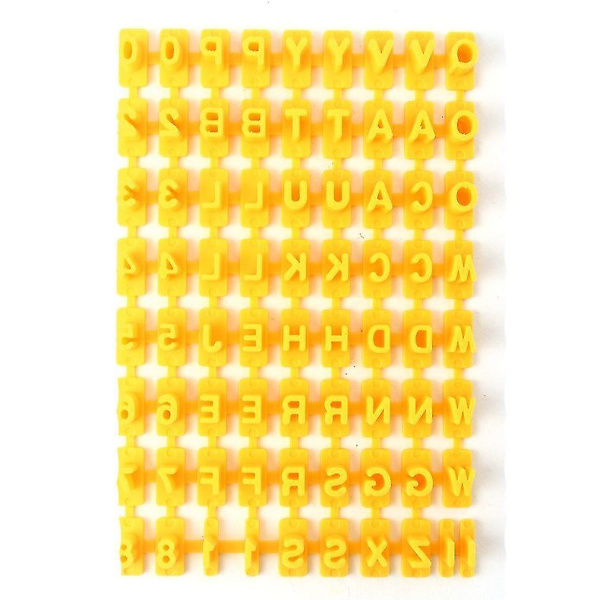 Fondantkakebokstavtall Stempel Pregeform