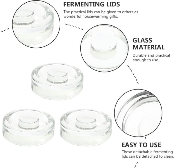 3st Glasvikter Fermenteringslock Robust Försegling Glas Kraftig