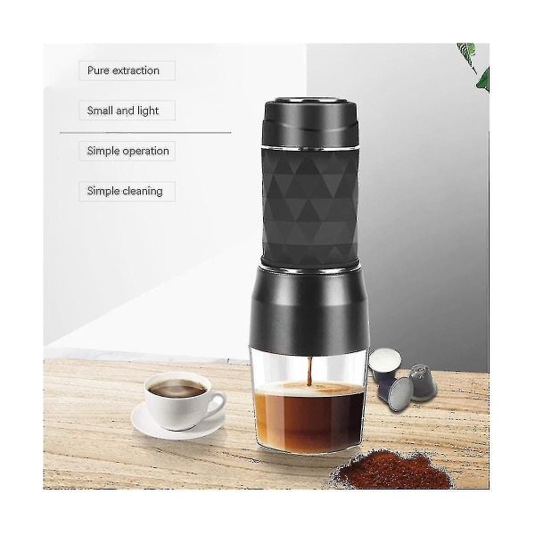 Espresso Kaffeemaskine Håndpresset Kapsel Malet Kaffe Brygger Bærbar Kaffe Maskine Fit Coffee Po-yuhao
