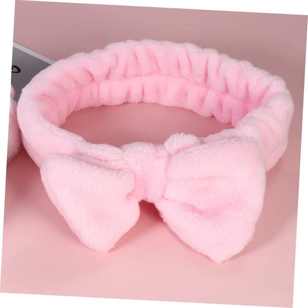 3 stk. pannebånd i fleece for kvinner, hårbue, sminkepannebåndsett, elastisk for kvinner og jenter
