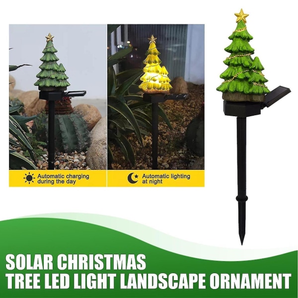 Led Solar Lights Juletre Stake Lights Utehage