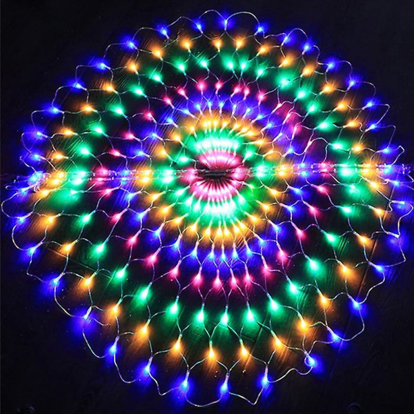 1m Peacock Mesh Net Led String Lights Farverig udendørs