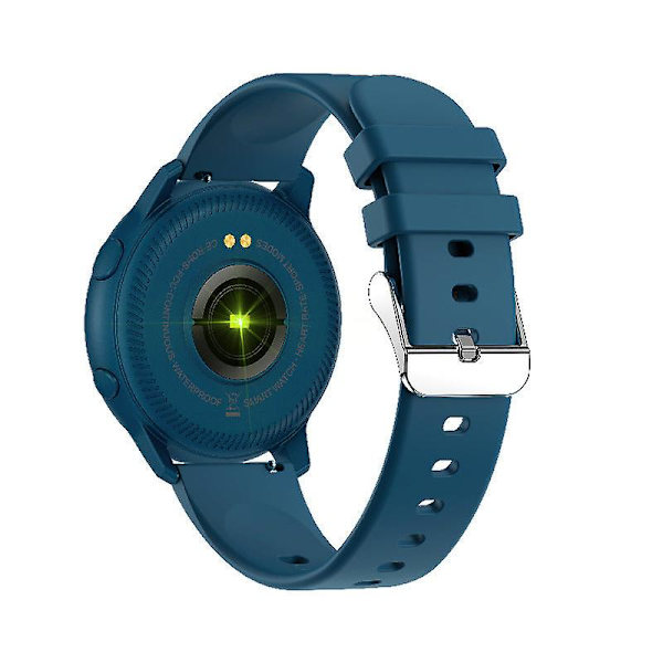 1,28 tommer fuld berøringsrund skærm Smart Wear Blod Oxygen Detektor Student Smart Watch Blue