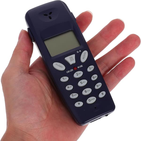 Kablet telefontester med LCD-anrops-ID-skjerm, ringevolumkontroll fasttelefon
