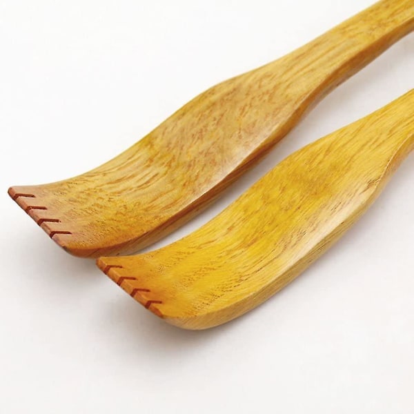 Trä kliande kroppsmassager 49 cm långt handtag ryggskrapa