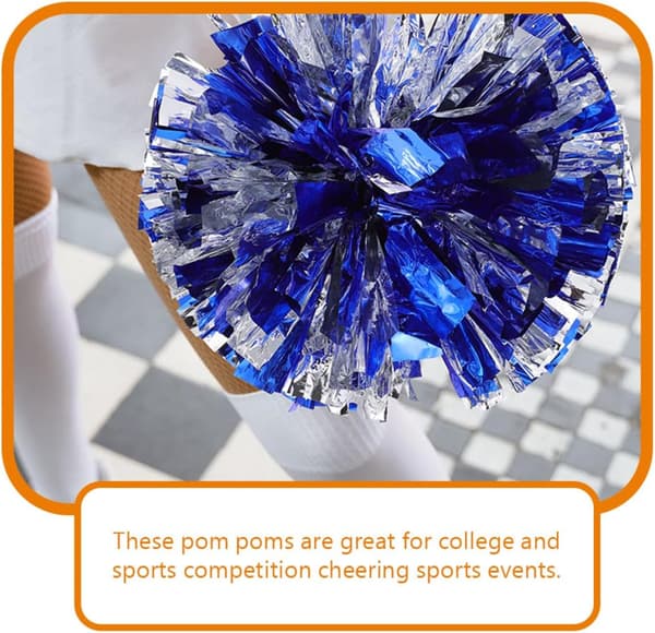 6 stk. Danseboldrekvisitter Pomponer Cheerleading til forestilling Cheerleader Tilbehør Hepperekvisitter