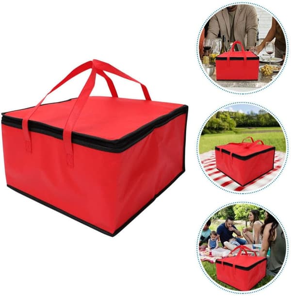 1 stk. isoleringstasker Rejsetaske Picnic Madpose Sammenklappelig mulepose Isoleret taske