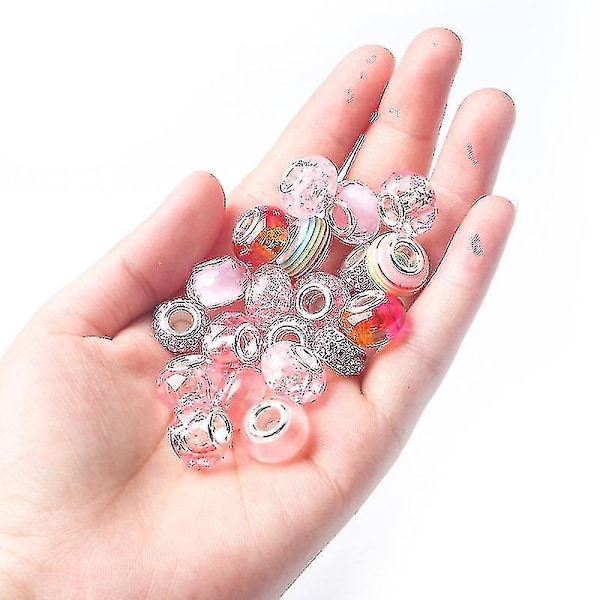 Charm Armbånd Smykkefremstillingskit Med Perler Armbånd Charms Halskædet DIY Håndværk Gaver Sæt