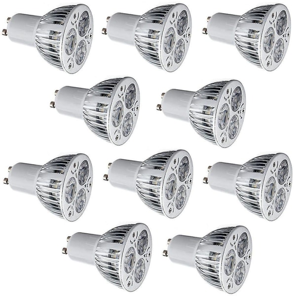 10pcs 6 W Led Spotlight 400 Lm Gu10 E26 E27 3 Leds