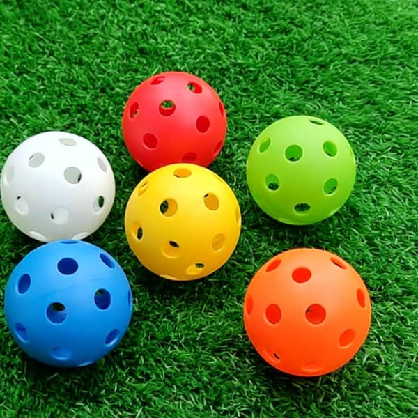 Golftræningsbolde Bærbare PE hule træningsbolde 12 stk. Lige-linje bevægelse
