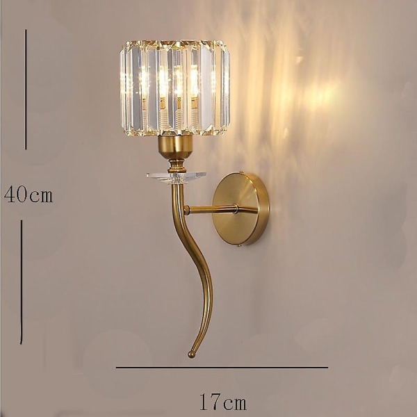 LED Vegglamper Moderne Luksus Krystall Retro Vintage