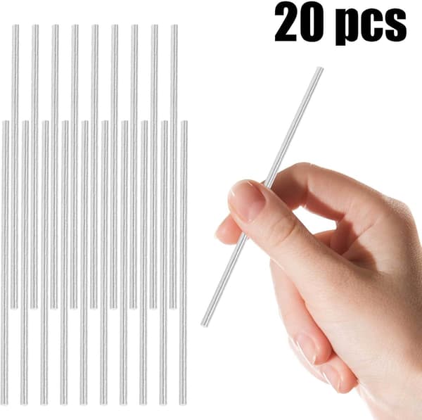 20 st virknålar i rostfritt stål 2x100 mm stickbrädepinnar stickutrustningstillbehör