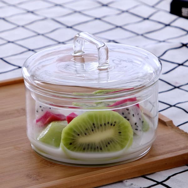 Stabelbar Frugtskål Salatglas Multi-Layer Pladsbesparende Opbevaringsbeholder