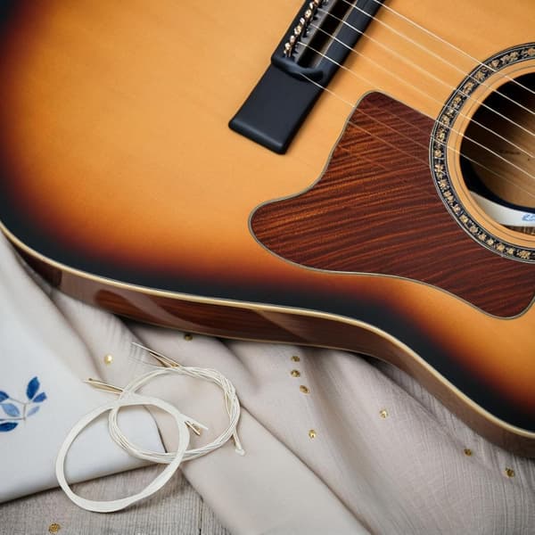 Nylon akustiska gitarrsträngar 24 st för klassisk gitarr – Medium spänning knytände ersättningsset