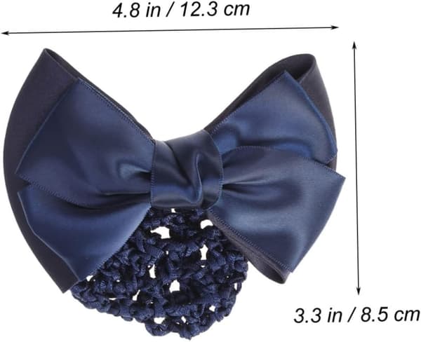 Elastisk Hårnett Hårklemme Sløyfe Hodeplagg for Kvinner Karriere Hårnett Hårnett for Kvinner Brede Pannebånd