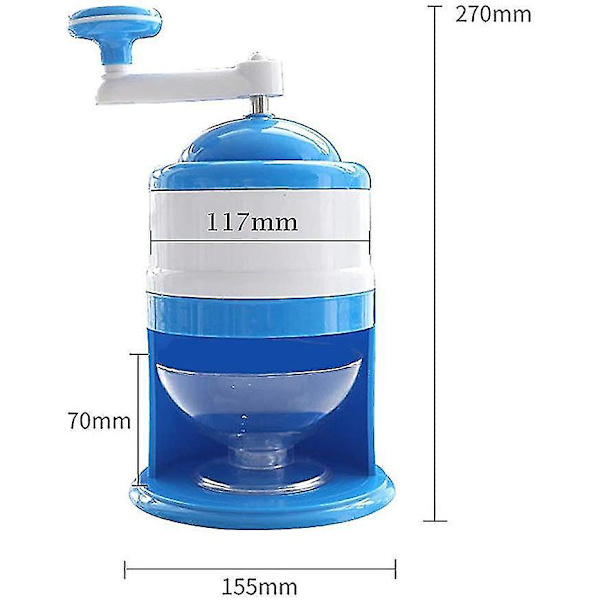 Manuell Isknuser Hånddrevet Snøkjegle Slush Maker