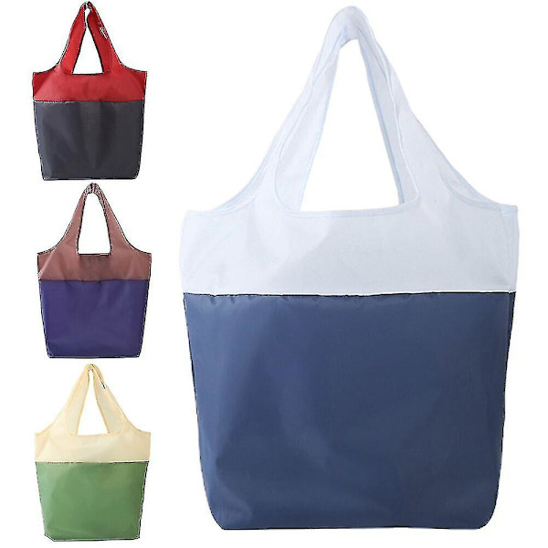 Tote Bag med Fint Håndværk, Foldbar, Tyk, Mode til Supermarked - Vinrød