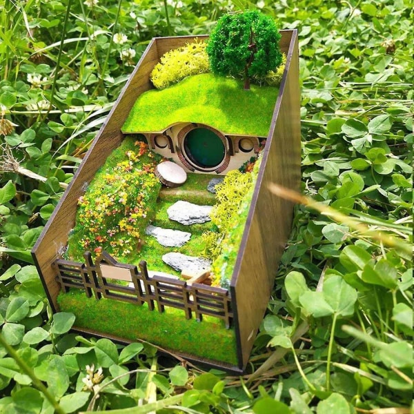 3D Bokhylleinsatser Miniatyrmodellverktyg Trädekoration