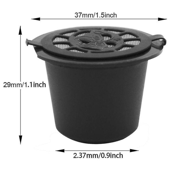 3 stk Påfyllbare Gjenbrukbare Espresso Kapsler For Kaffemaskin Gjenbrukbar Kapsel Påfyll Tom Kapsel-haoyi-yuhao