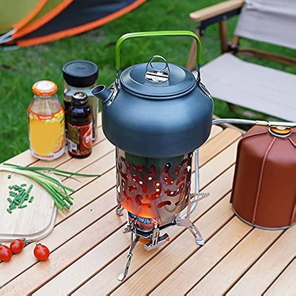 Camping Mini Varmeovn Oppvarmingsovner Rustfritt Stål Varmeadapter