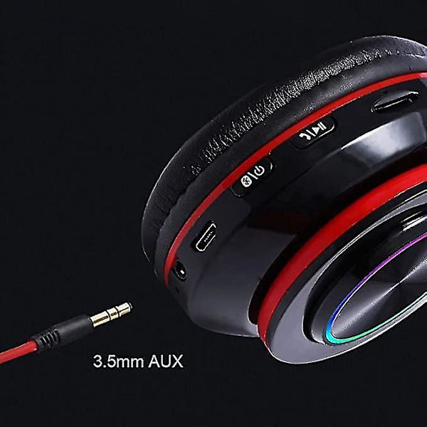 Bluetooth 5.0 Hovedtelefoner Gaming Headset Støjreducerende