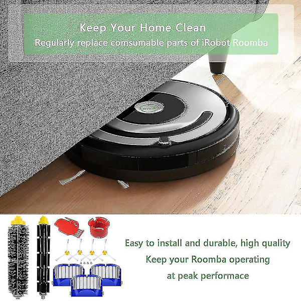 Reservedele til børster til iRobot Roomba 600-serien, 605 610 615 616 620 621 625 630 635 640 650 660 665 670 (haoyi-hyj