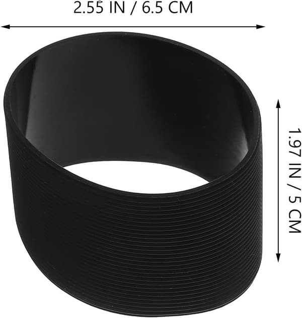 10 stk. silikonkopper med stilige horisontale striper